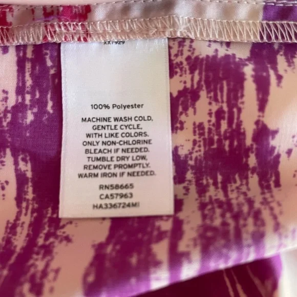 Nordstrom Halogen Midi Abstract Print Shift Dress Size Large - Picture 11 of 13